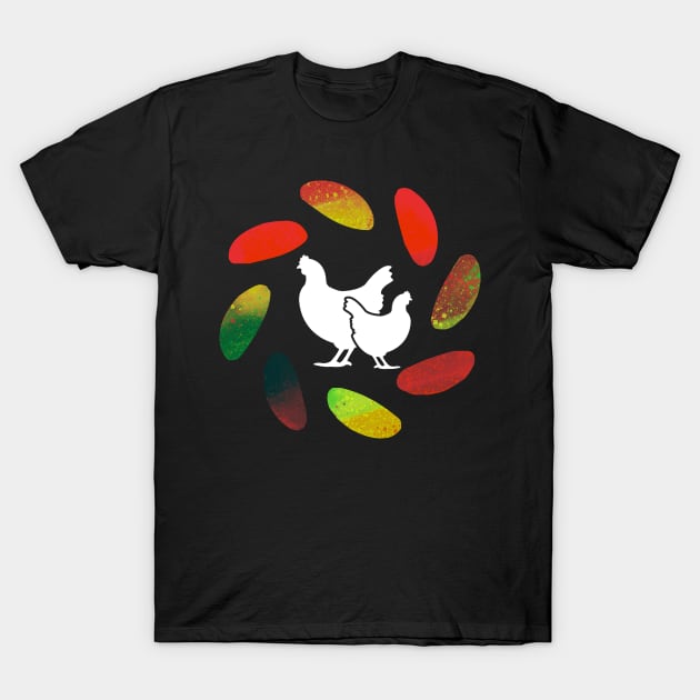 Funny Farmer Chicken Egg Cycle Agriculture Gift T-Shirt by BarrelLive